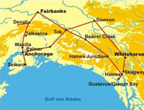 Alaska und Yukon Highlights